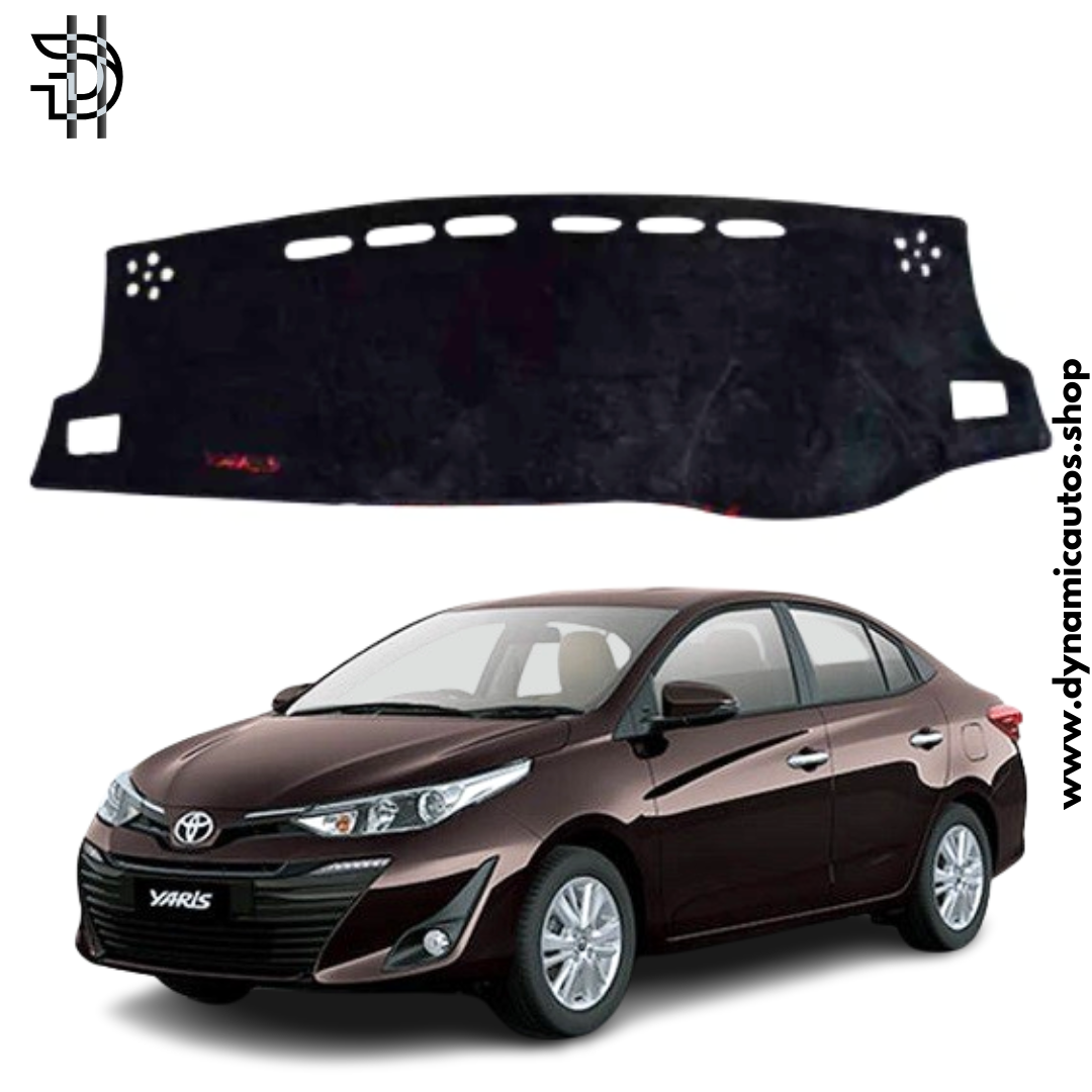 Toyota Yaris Dashboard Carpet Velvet | 2020-2024 Model | Heat Protection & Anti-Slip Dashboard Cover | High Quality