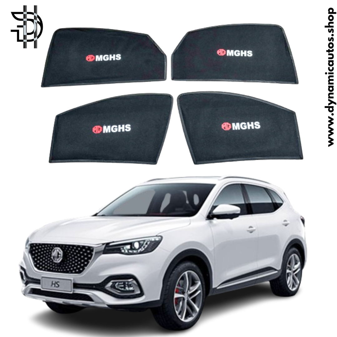 MG HS 2020-2024 Sunshades with Logo | 4pcs Set | Side Window Car Parda | Sun Shades for Car Pakistan