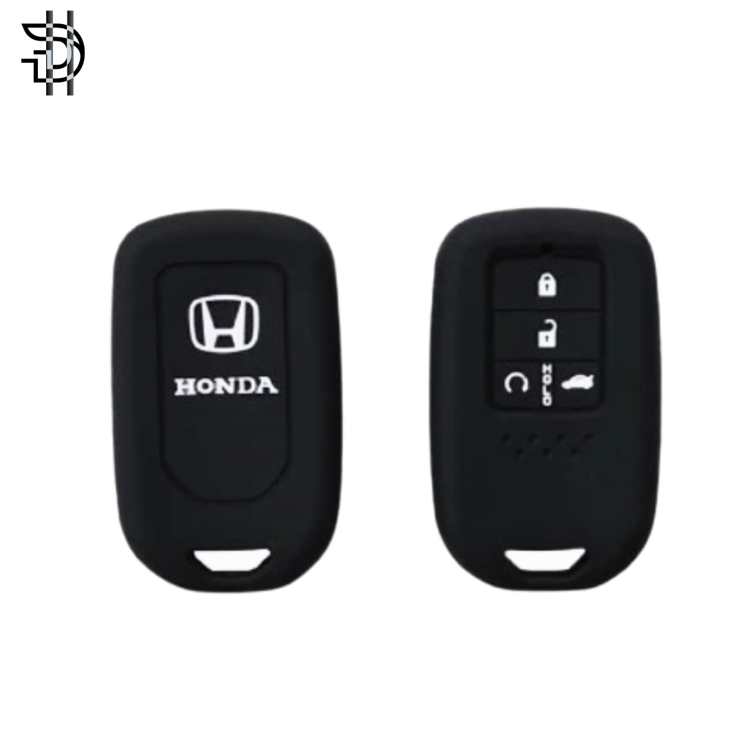 Honda City New Model 2021-2024 Car Key Cover | PVC Silicone Protective Key Case – Black