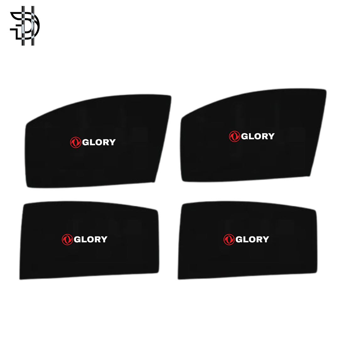 DFSK Glory 580 Pro Sunshade with Logo | 2020-2024 Custom Fit Car Window Shades – 4pcs Set