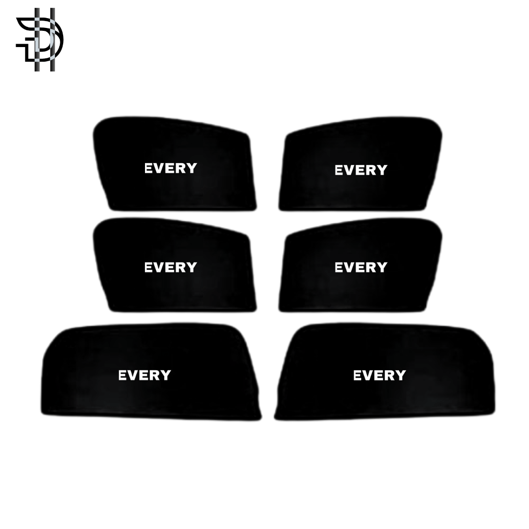 Suzuki Every 2024-2025 Local New Model Side Sunshades | Custom Fit Car Window Shades – 6pcs Set