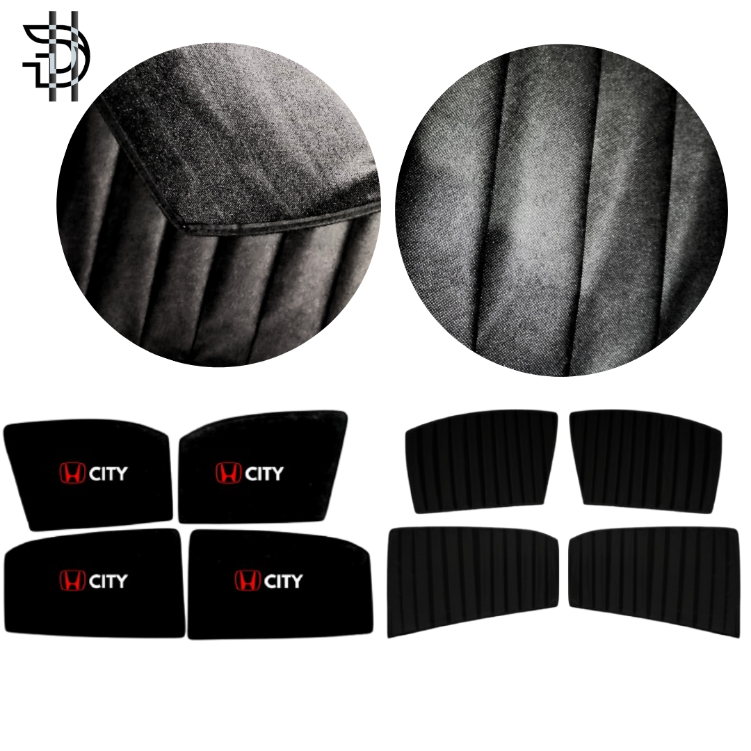Honda City New Model 2021–2024 Double Layer Sunshades | Custom Fit – 4pcs Set