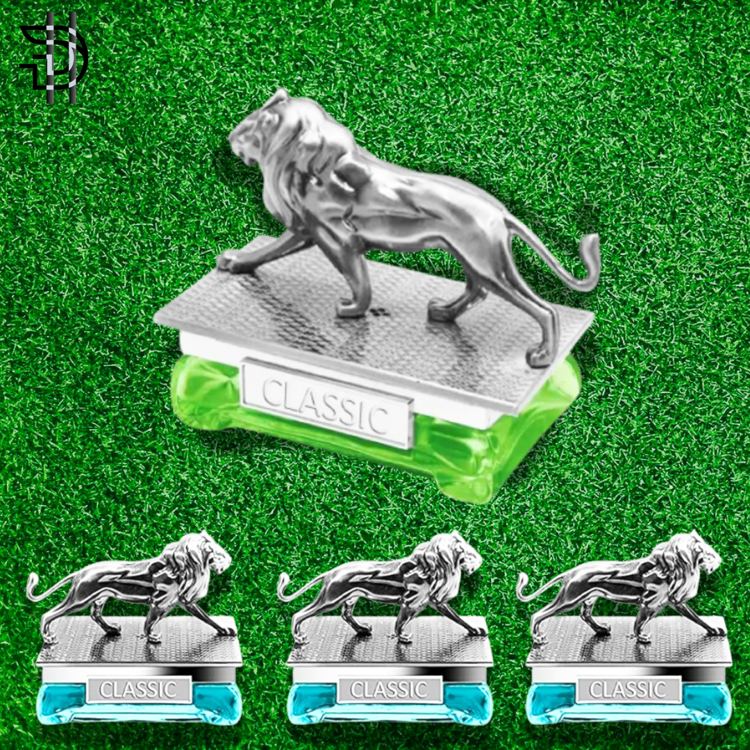 Lion Sculpture Car Perfume Dashboard Fragrance | Silver | Long-Lasting Scent Pakistan