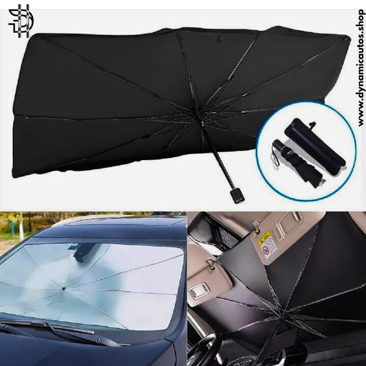Universal Car Umbrella Sun Shade Cover for Windshield | Foldable UV Reflecting Front Sunshade