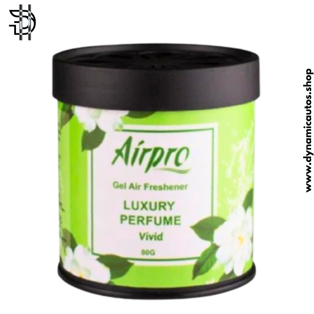 Airpro Gel Air Freshener – Vivid 80g | Luxury Tin Can Scent for Car, Home & Office – 1pc