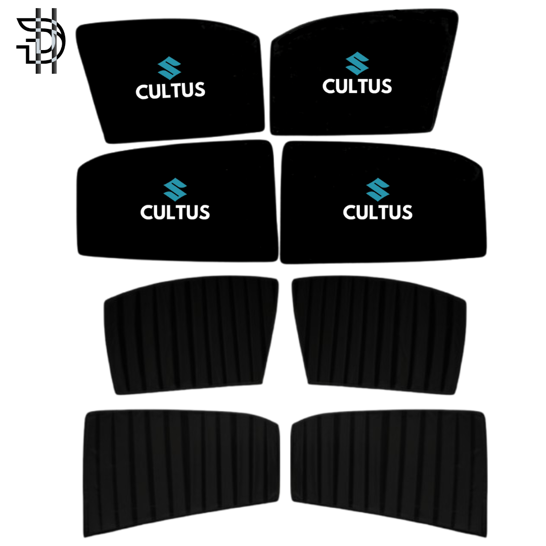 Suzuki Cultus Old Model Double Layer Sunshades 2007–2016 | 4pcs Window Shades Pakistan