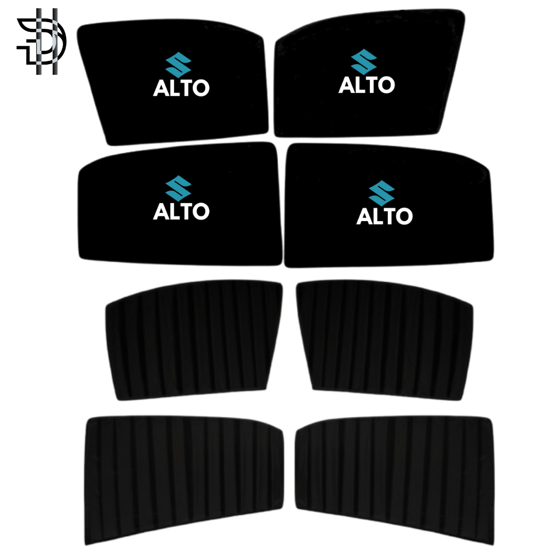 Suzuki Alto New Model 2019-2024 Double Layer Sunshades | 4pcs Set | Car Window Shades Pakistan