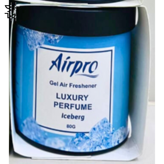 Airpro Gel Air Freshener – Ice Berg 80g | Luxury Tin Can Scent for Car, Home & Office – 1pc