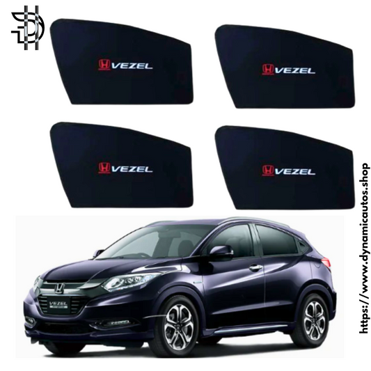 Honda Vezel Sunshades 2014–2021 | Double Layer Chunat | 4pcs UV Protection Set Pakistan