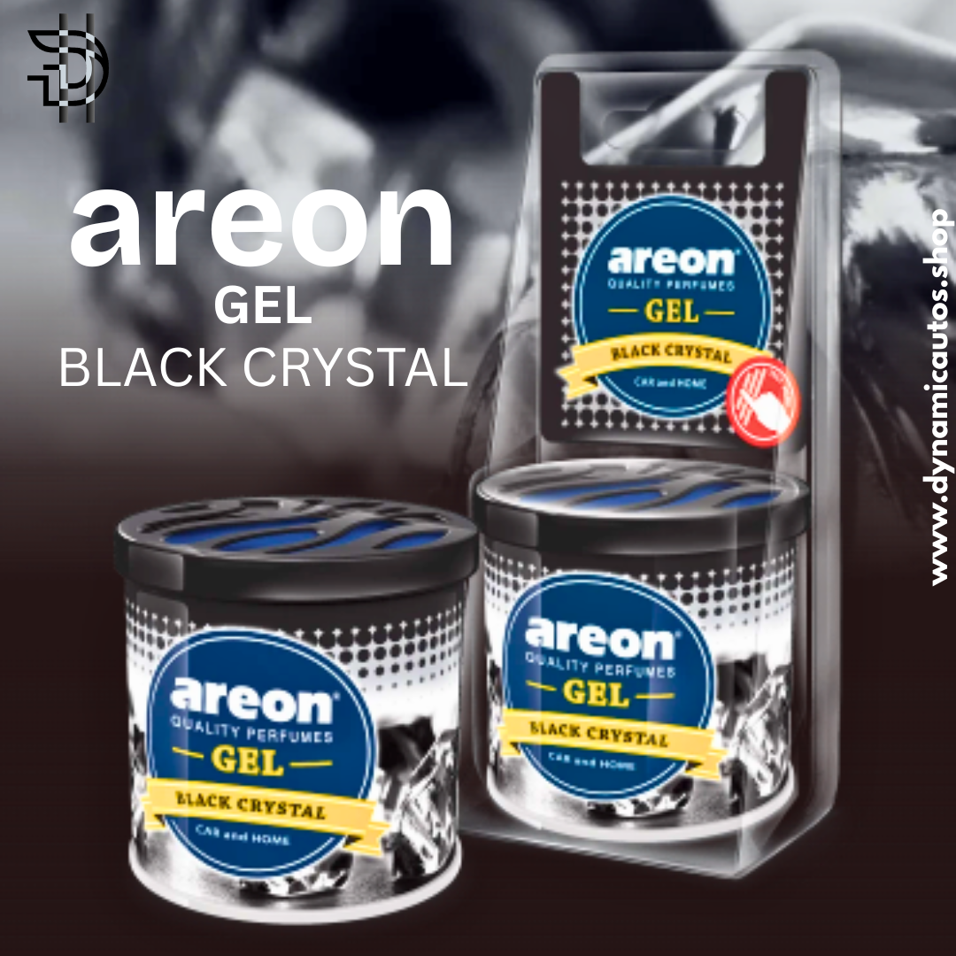 Areon Gel Air Freshener – Black Crystal 80g | Long-Lasting Car & Room Fragrance
