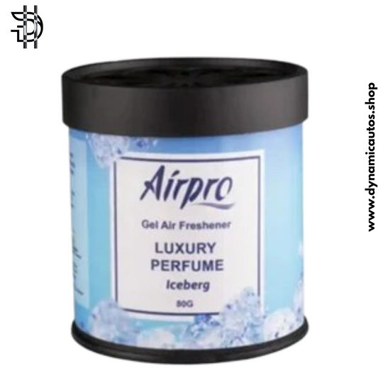Airpro Gel Air Freshener – Ice Berg 80g | Luxury Tin Can Scent for Car, Home & Office – 1pc