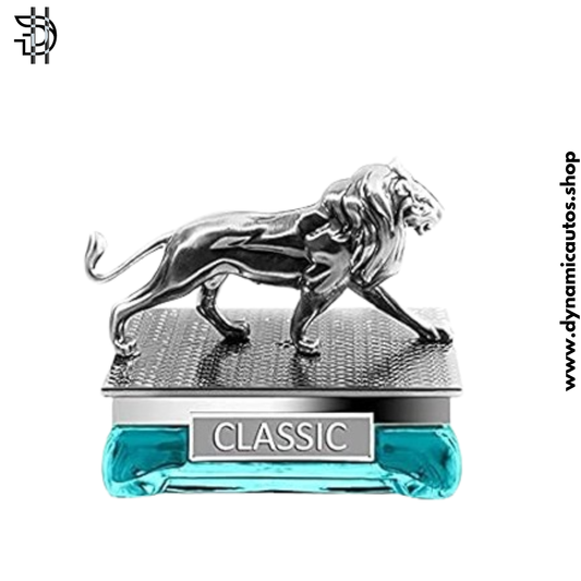 Lion Sculpture Car Perfume Dashboard Fragrance | Silver | Long-Lasting Scent Pakistan