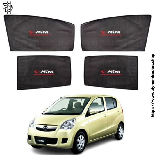 Daihatsu Mira Sunshades 2006–2010 | Custom Fit Car Window Shades | 4pcs Set Pakistan