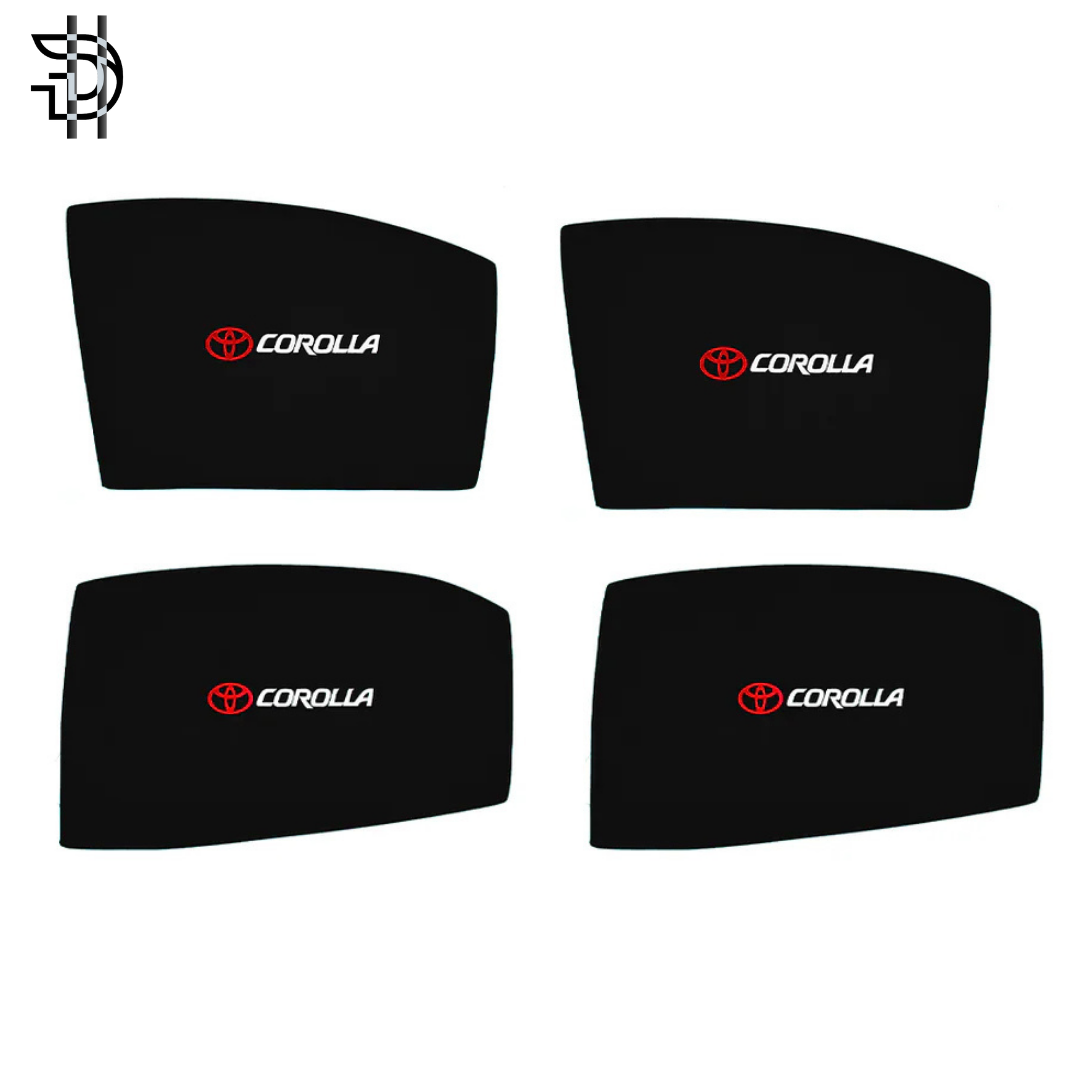 Toyota Corolla XLi, Gli, Altis 2014-2024 Side Window Sunshades | Custom Fit 4pcs Set – Heat Protection & Privacy