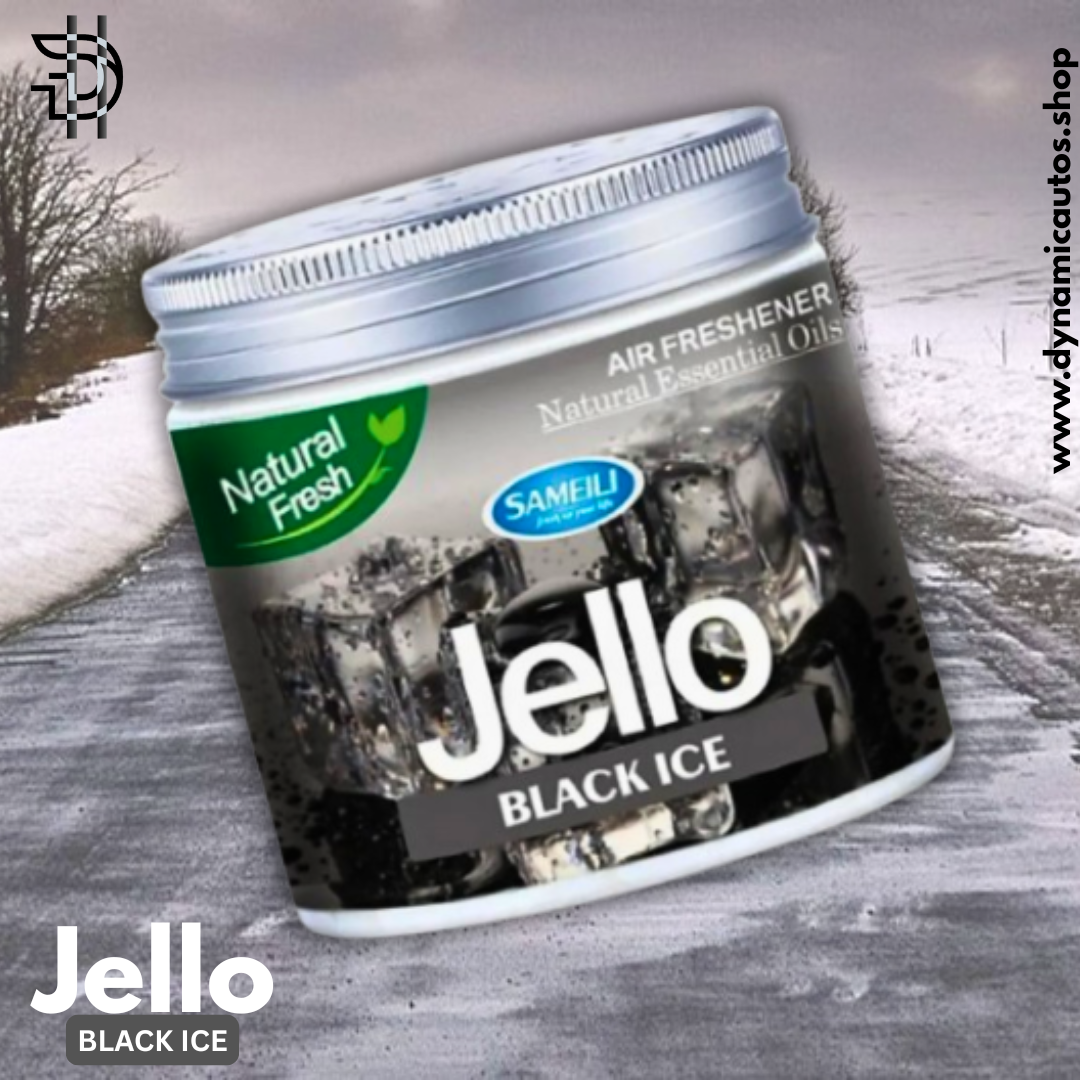Jello Gel Air Freshener – Black Ice 220g | Long-Lasting Essential Oil Scent for Car & Home – 1pc