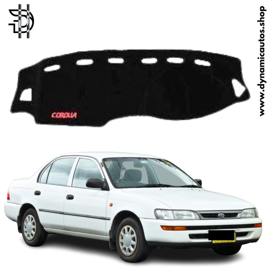 Toyota Corolla Old Model Dashboard Carpet Velvet 1996-2002 | Anti Slip | Heat Resistant Dashboard Cover | High Quality