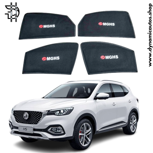 MG HS 2020-2024 Sunshades with Logo | 4pcs Set | Side Window Car Parda | Sun Shades for Car Pakistan