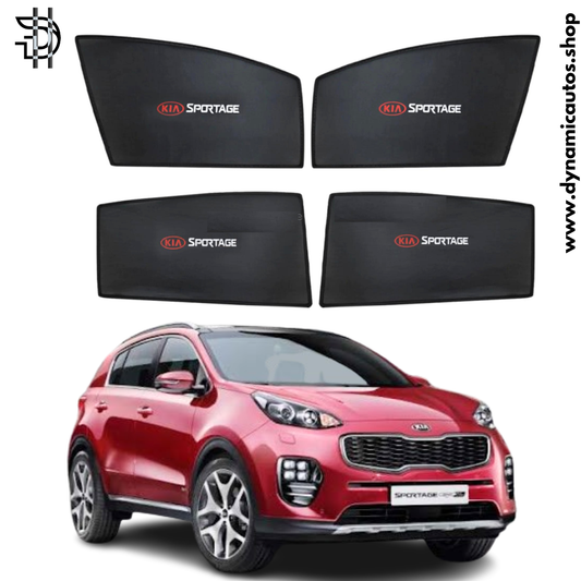 KIA Sportage Sunshades 2019-2024 | 4pcs Set | Side Window Shades With Logo | Car Parda Pakistan