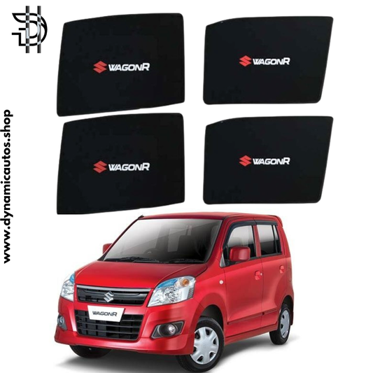 Suzuki Wagon R Side Sunshades with Logo | 2014–2024 | Car Window Parda Heat Protection Pakistan
