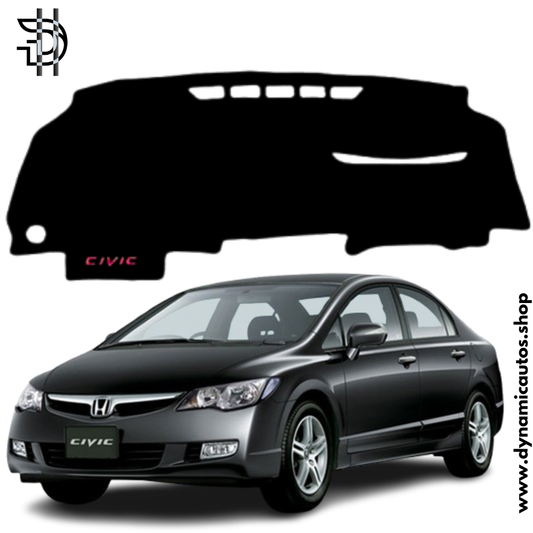 Honda Civic Old Model Reborn Dashboard Carpet Velvet | 2006–2012 | Anti-Slip Heat Resistant Dash Mat Pakistan