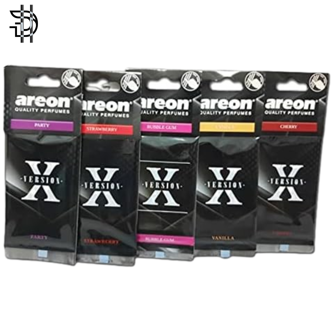 Areon X Version Card Air Freshener – Mix Fragrance | Hanging Car Perfume – 1pc