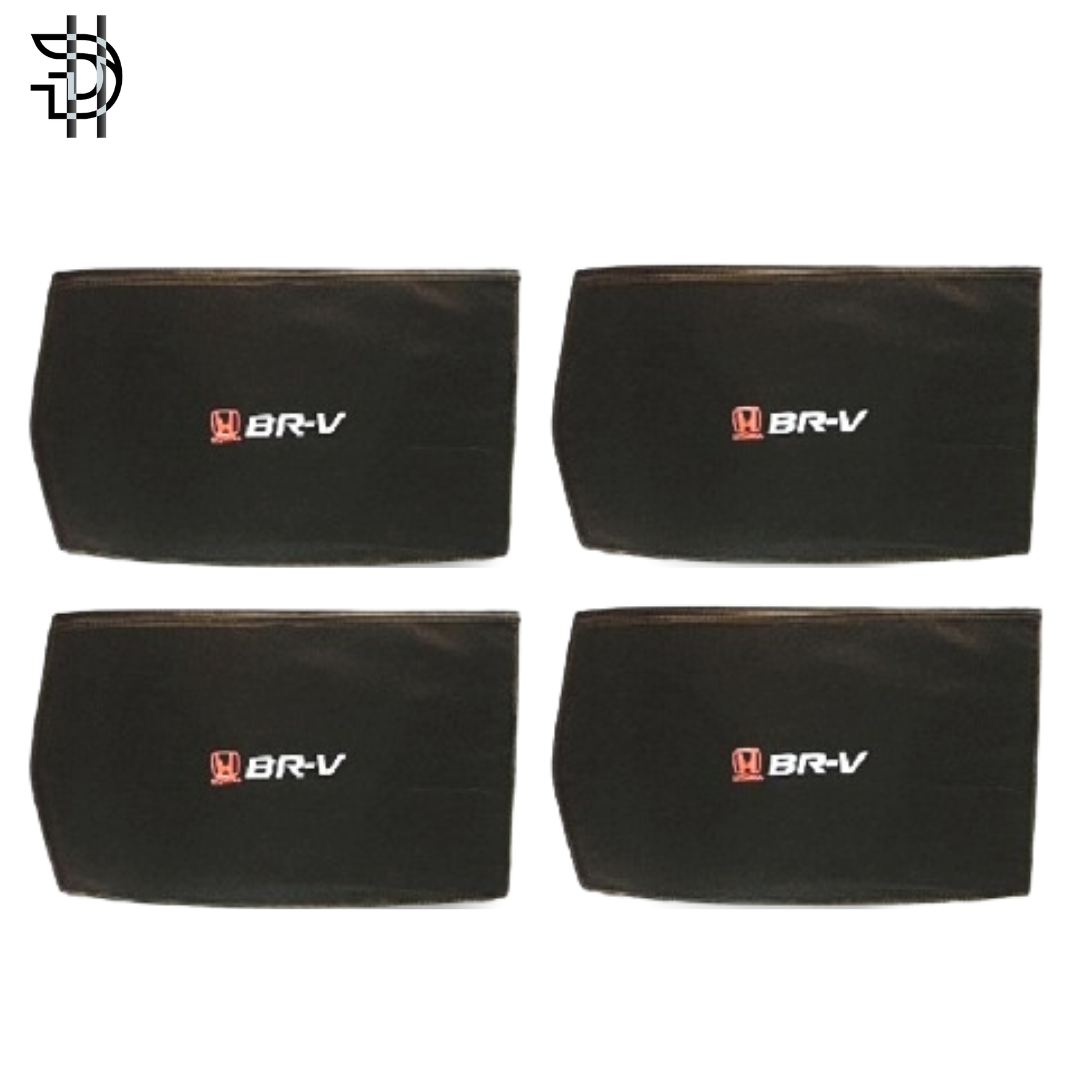 Honda BR-V Side Sunshade with Logo | 2017-2024 | Car Window Shades 4pcs Set | Heat Protection & Privacy | Custom Fit