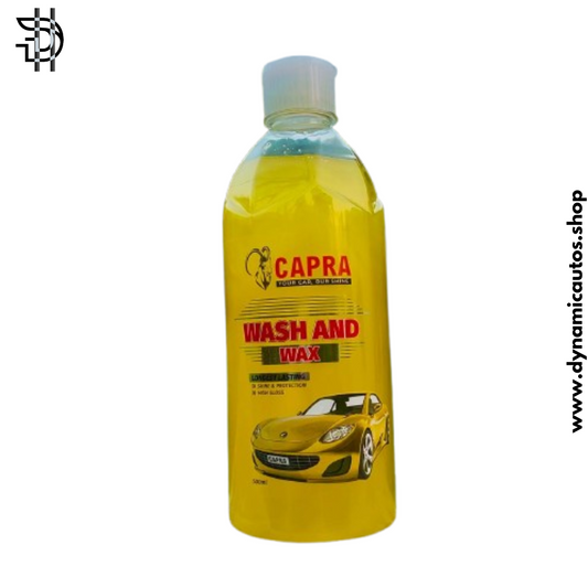 Capra Car Wash & Wax 500ML | 2-in-1 Car Shampoo with Shine & Protection | Exterior Detailing Pakistan