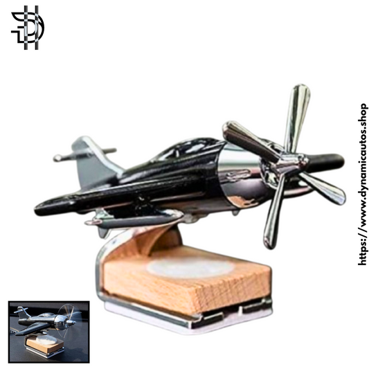 Solar Powered Aircraft Car Dashboard Decoration – Multicolor | Rotating Plane Ornament – 1pcs