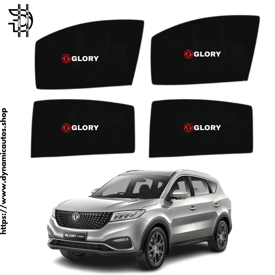 DFSK Glory 580 Pro Sunshade with Logo | 2020-2024 Custom Fit Car Window Shades – 4pcs Set