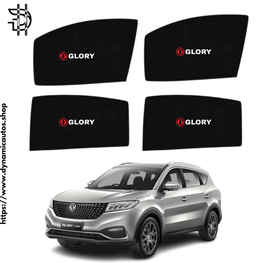 DFSK Glory 580 Pro Sunshade with Logo | 2020-2024 Custom Fit Car Window Shades – 4pcs Set