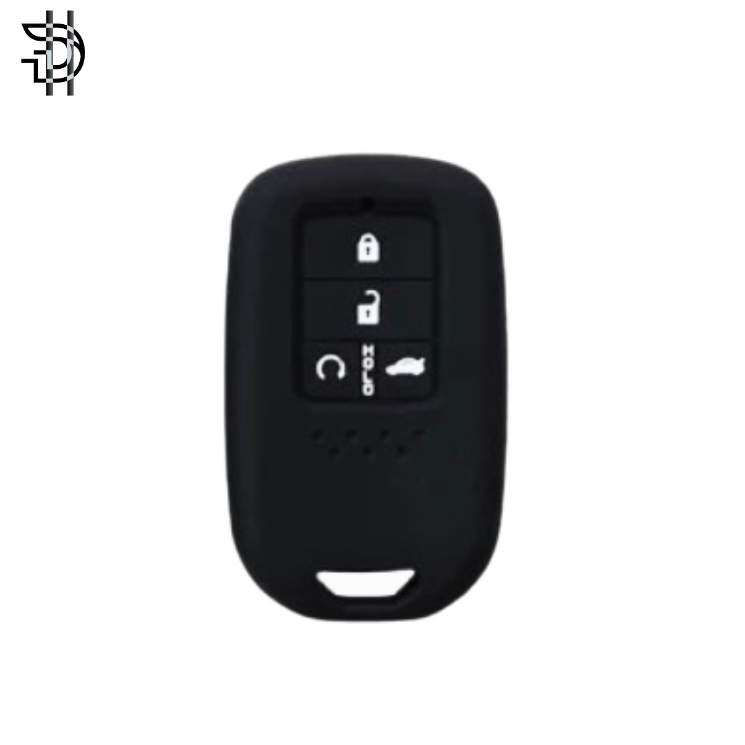 Honda City New Model 2021-2024 Car Key Cover | PVC Silicone Protective Key Case – Black