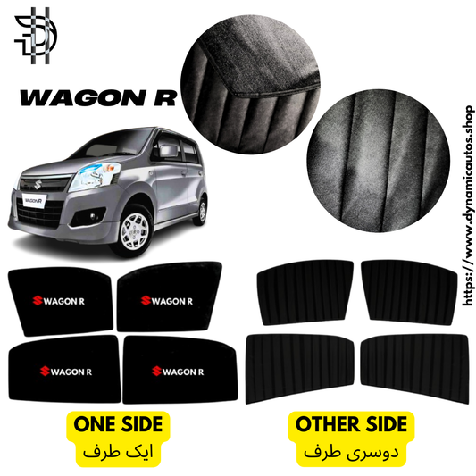 Suzuki Wagon R Double Layer Sunshades 2014–2024 | 4pcs Window Shades Pakistan
