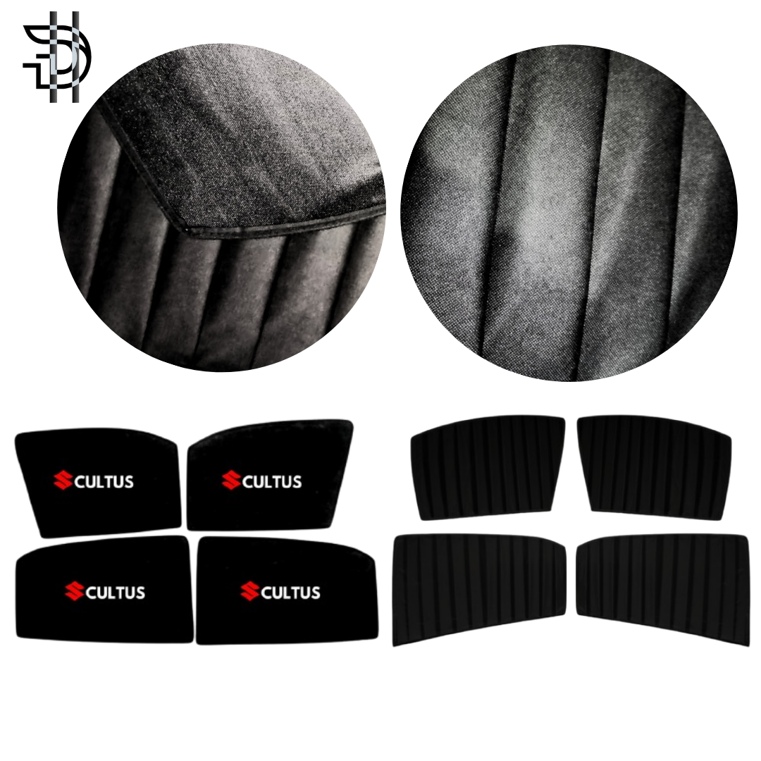 Suzuki Cultus Old Model Double Layer Sunshades 2007–2016 | 4pcs Window Shades Pakistan