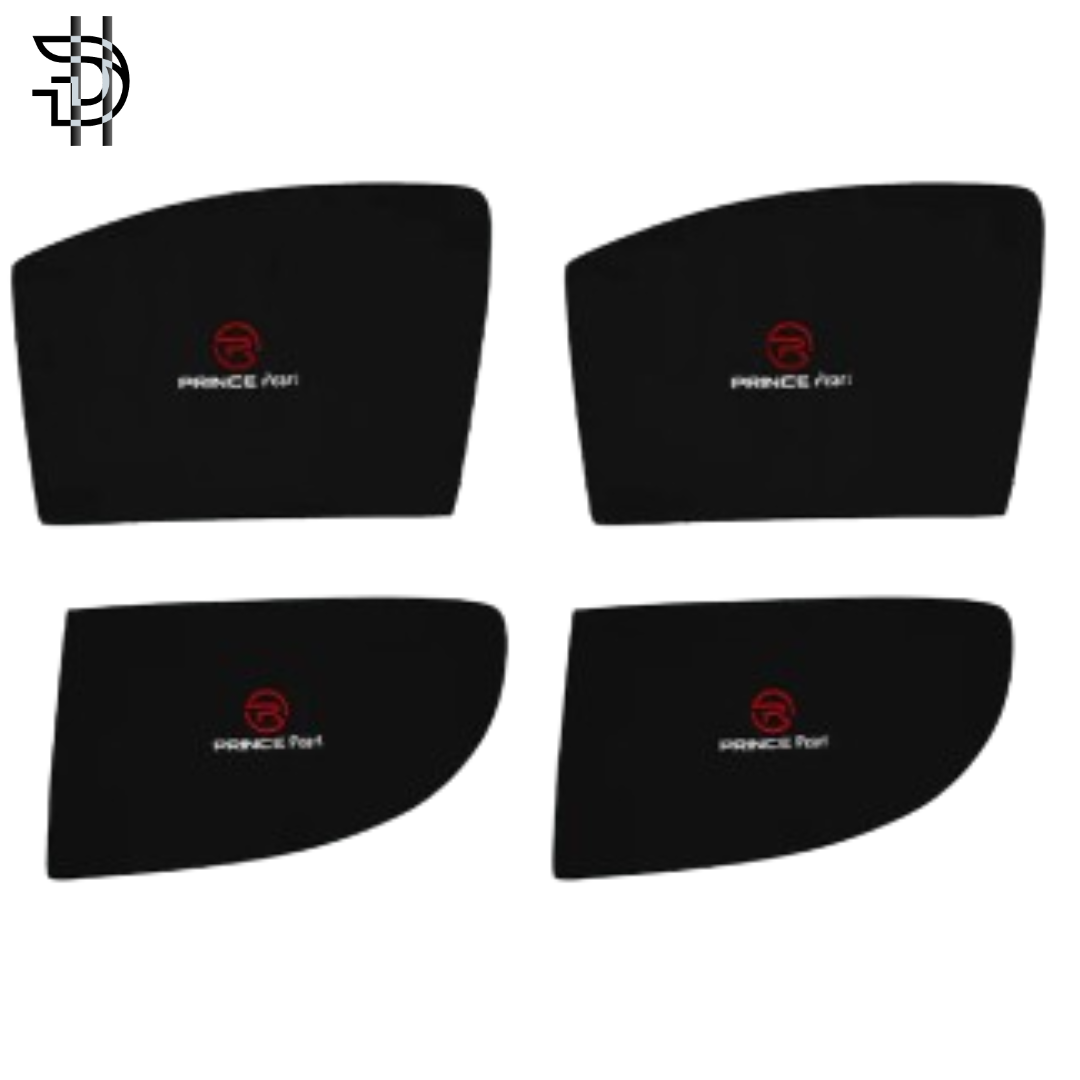 Prince Pearl Sunshade with Logo | 4pcs Side Window Sunshades | Model 2020-2024 | Car Window Shades Pakistan