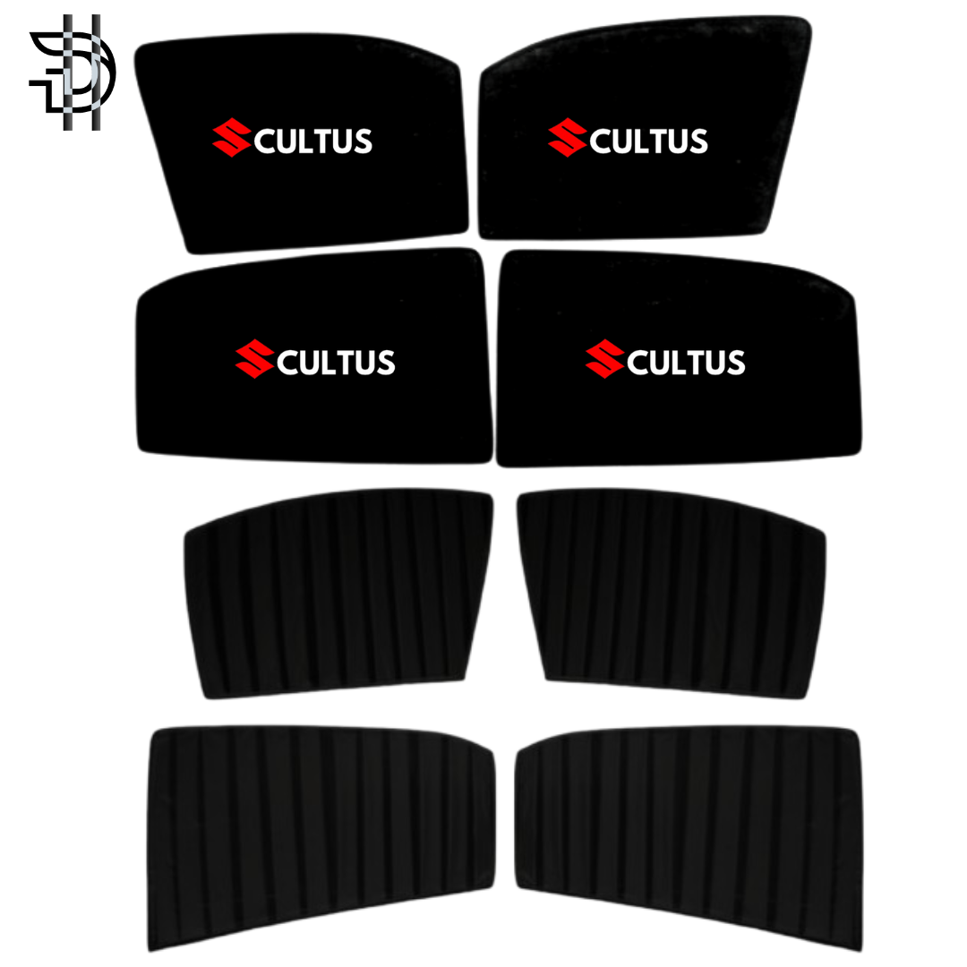 Suzuki Cultus Old Model Double Layer Sunshades 2007–2016 | 4pcs Window Shades Pakistan