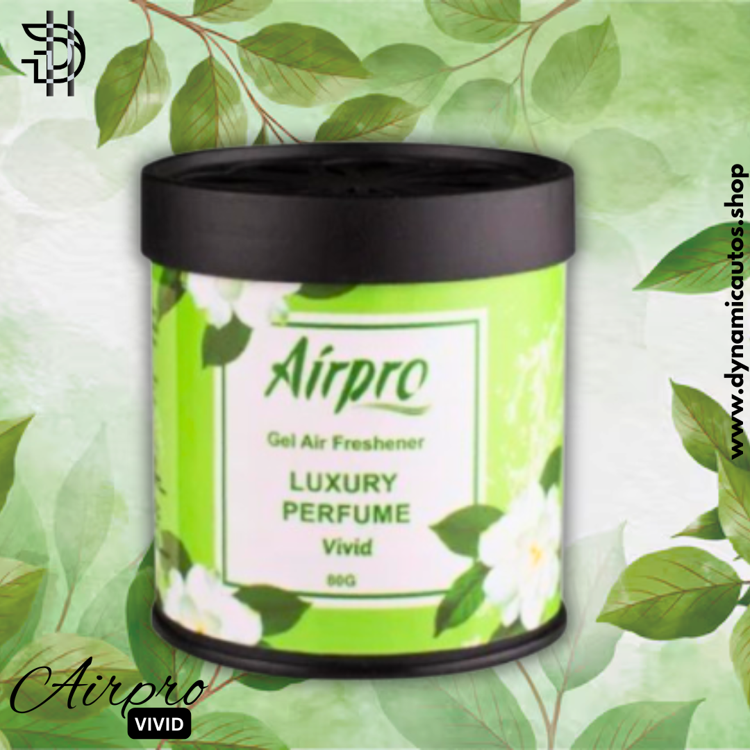Airpro Gel Air Freshener – Vivid 80g | Luxury Tin Can Scent for Car, Home & Office – 1pc