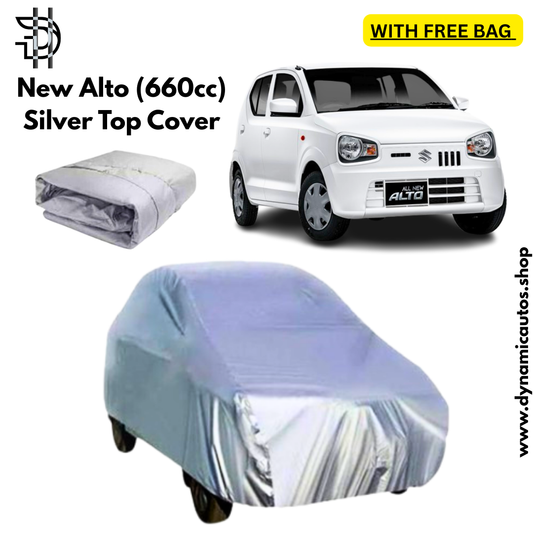 Suzuki Alto New Model 2019-2024 Silver Parachute Top Cover | Custom Fit – Dust & Scratch Protection