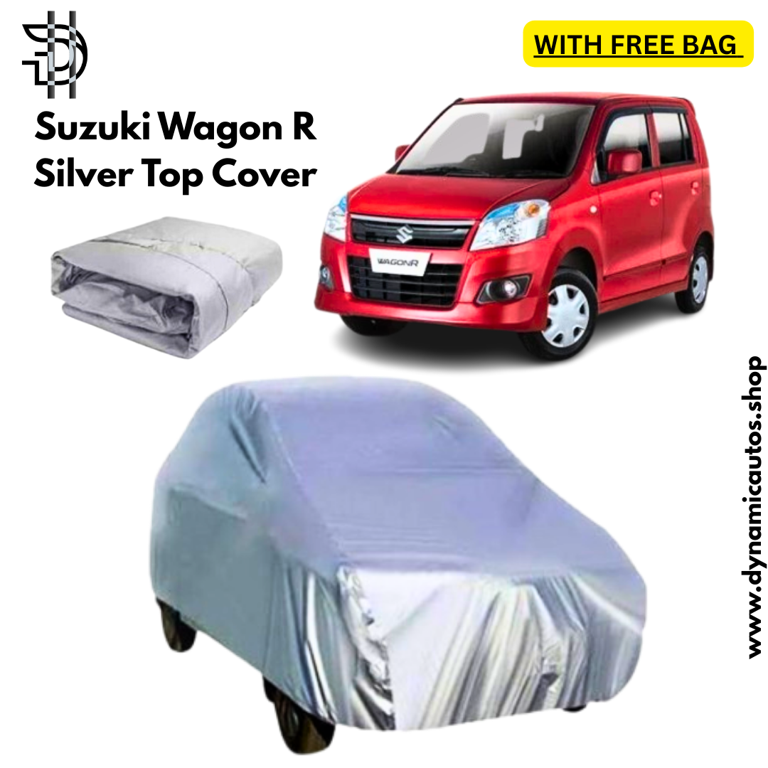 Suzuki Wagon R Model 2014-2024 Silver Parachute Top Cover | Custom Fit – Dust & Scratch Protection
