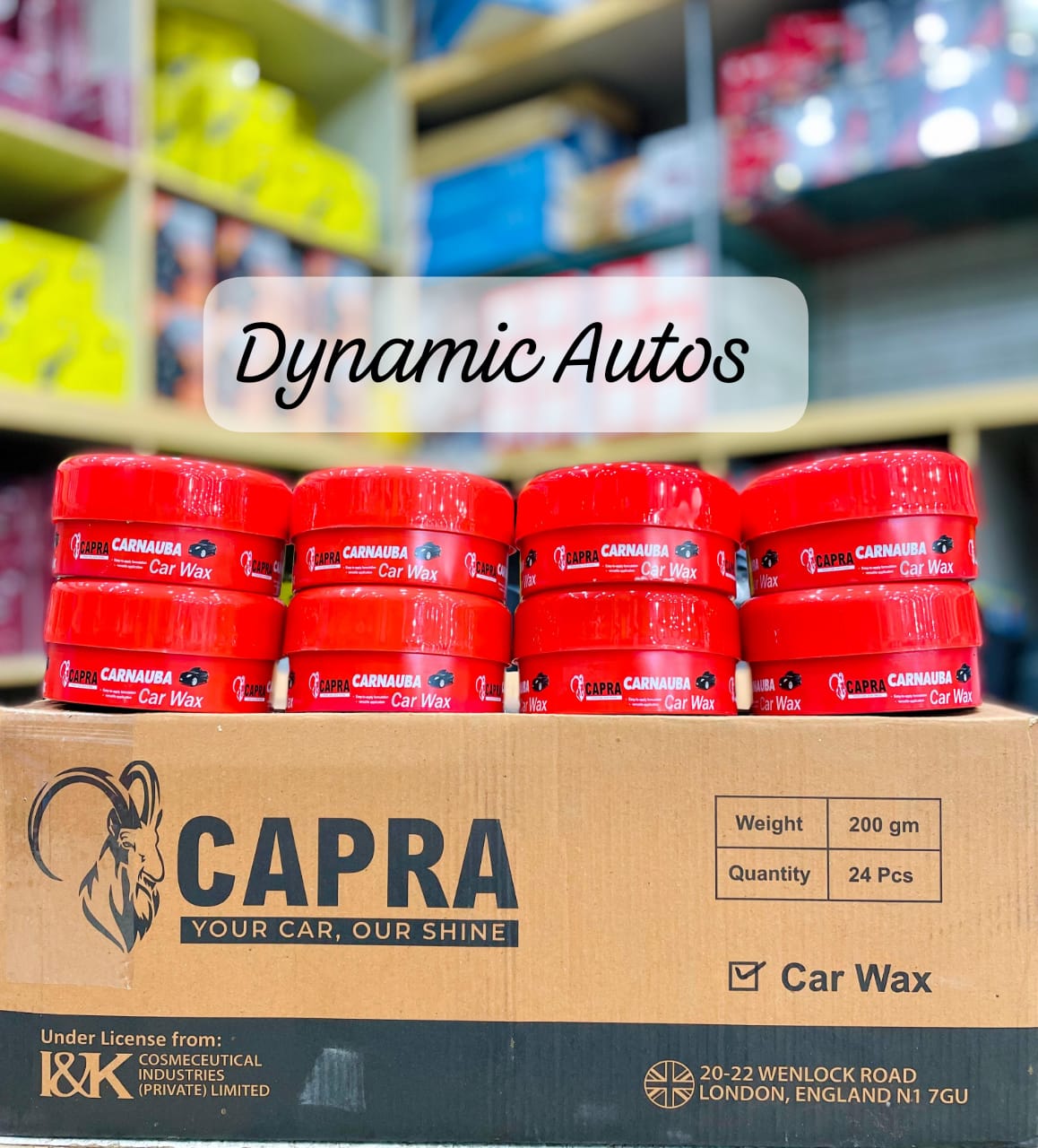 Capra Car Wax 200GM | Premium Hard Wax for Exterior Use | Car After Wash Protection Pakistan