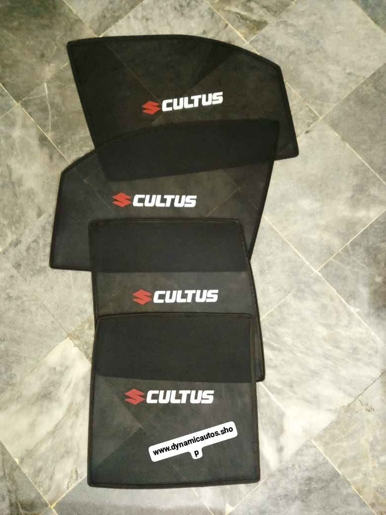 Suzuki Cultus 2000–2016 Side Sunshades | 4pcs Custom Fit UV Protection Car Window Shades